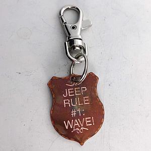 Jeep Wave - Copper Keychain