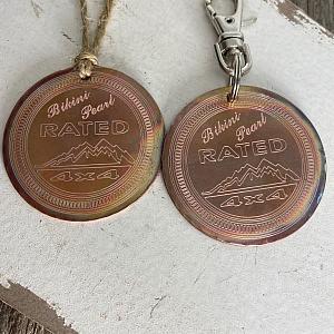 Rated - Ornament OR Keychain - Copper Christmas Ornament or Keychain