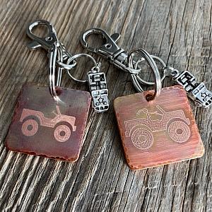 Jeep Sign - Copper Keychain