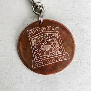 Jeeptoberfest 2021 Copper Keychain