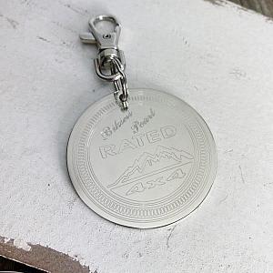 Rated - Ornament OR Keychain - Nickel Silver Christmas Ornament or Keychain