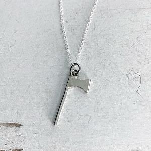 Axe Necklace - Dainty Chain - Sterling Silver Handmade Charm