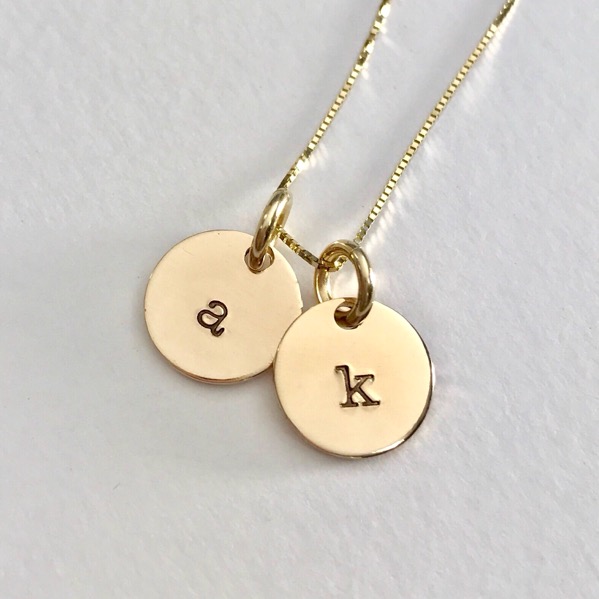 Gold Letter Charms Necklaces, Charms Chain Letter