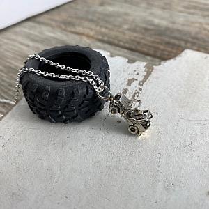 Jeep Pendant Necklace - Sterling Silver Jeep Necklace