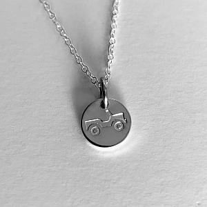 Jeep Dainty Necklace - Sterling Silver