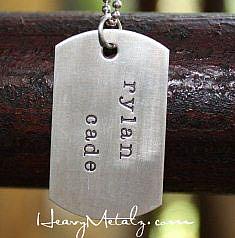 Dog Tag Necklace - Small Personalized Custom Dog Tag