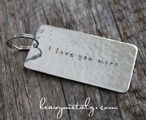 I Love You More Keychain - Large