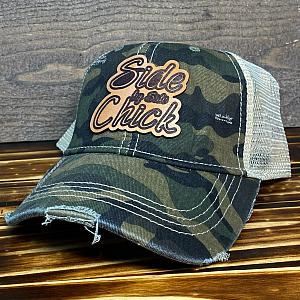 SIDE (by side) CHICK Leather Patch - Ponytail Hat