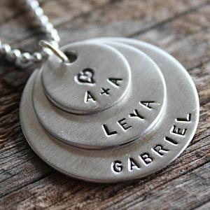 Triple Stack - Sterling Silver Name Necklace