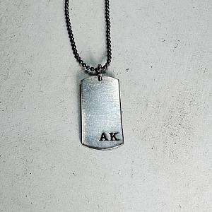 Dog Tag Necklace - Extra Small - Rustic Dog Tags